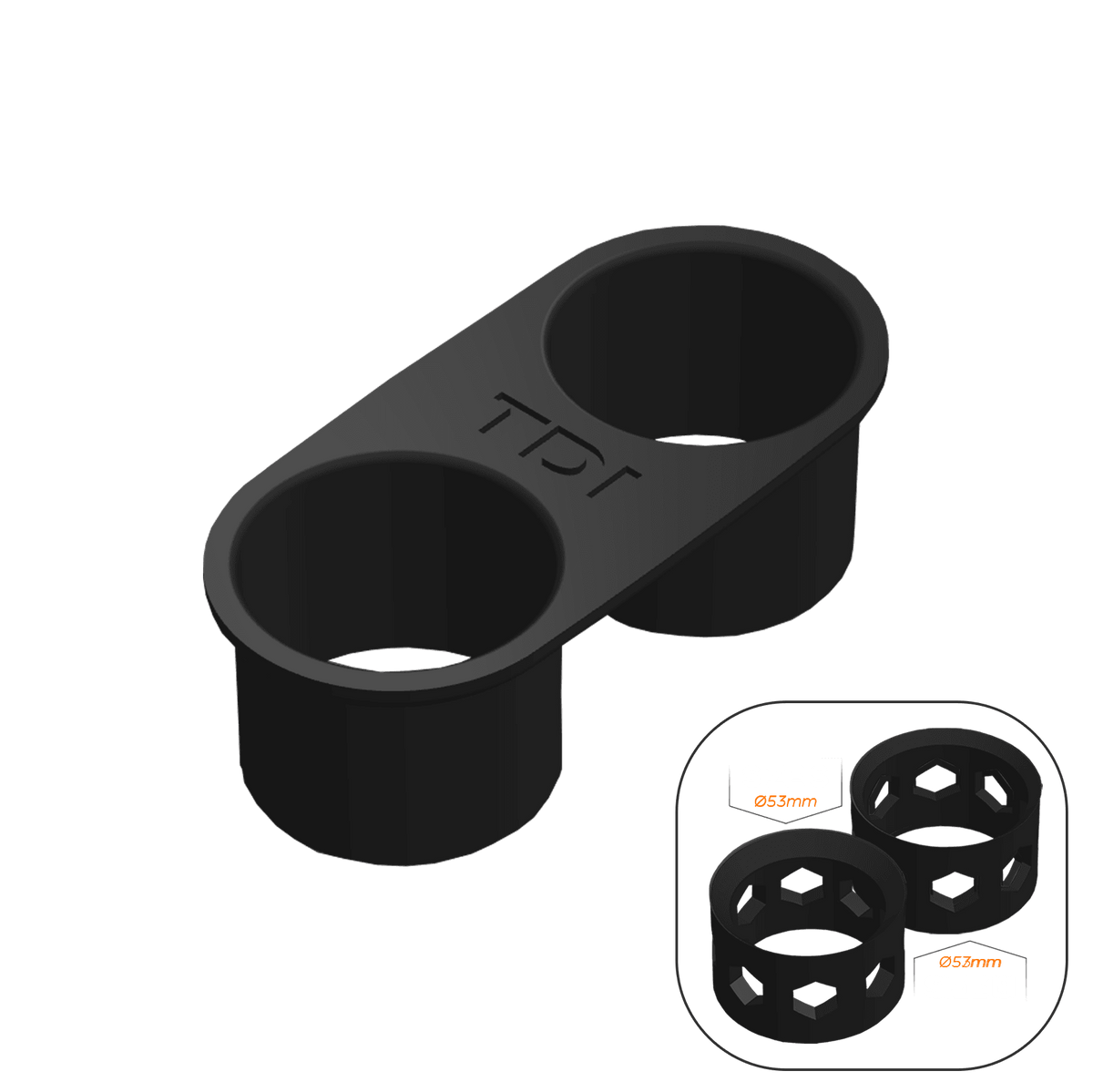 VW Caddy MK3/MK4 Cup Holder Mod (Facelift) - TDI / 2x Size S - High on Boost