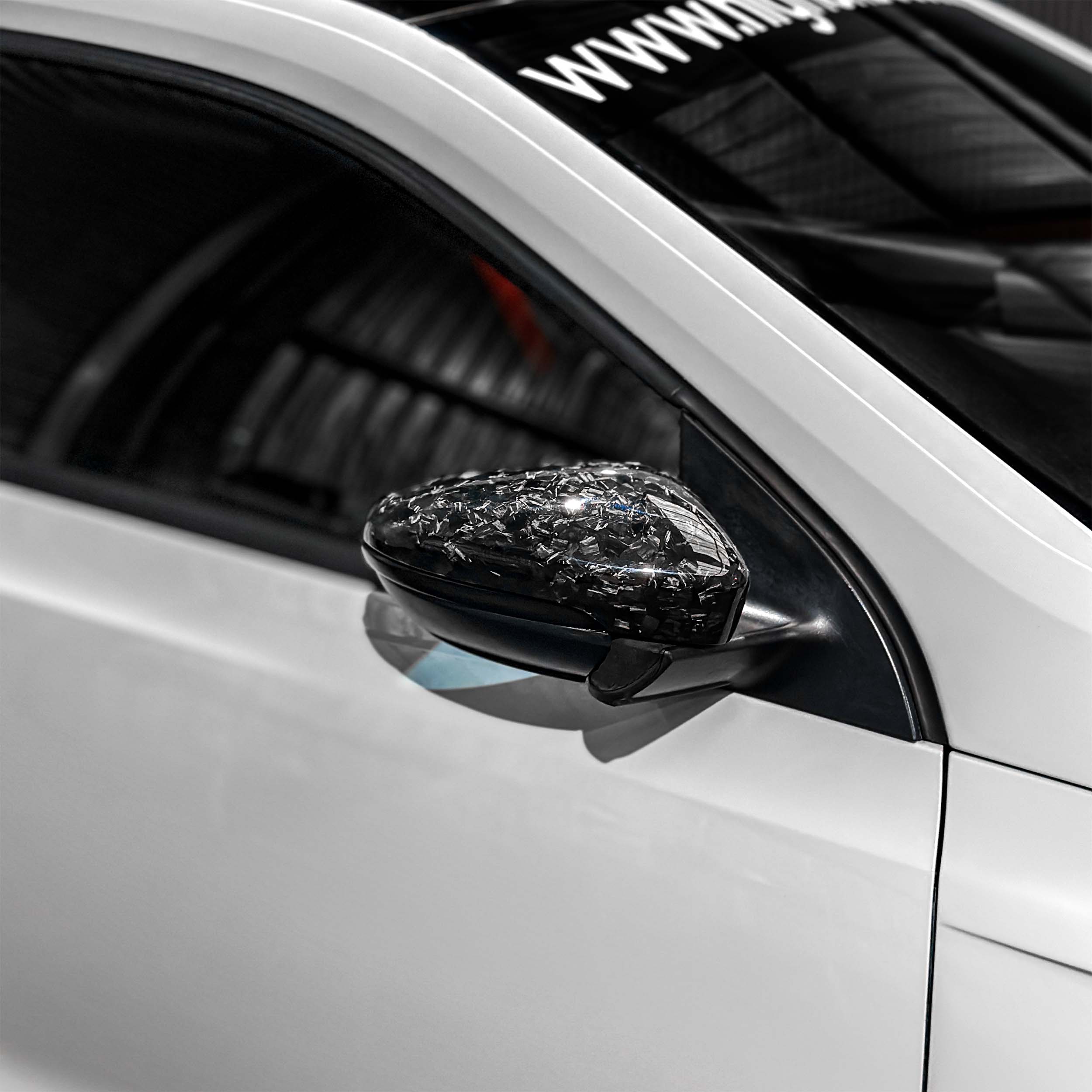 Tapas de espejo OX de fibra de carbono