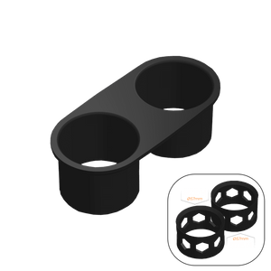 VW Caddy MK3/MK4 Cup Holder Mod (Facelift) - NO LOGO / 2x Size M - High on Boost