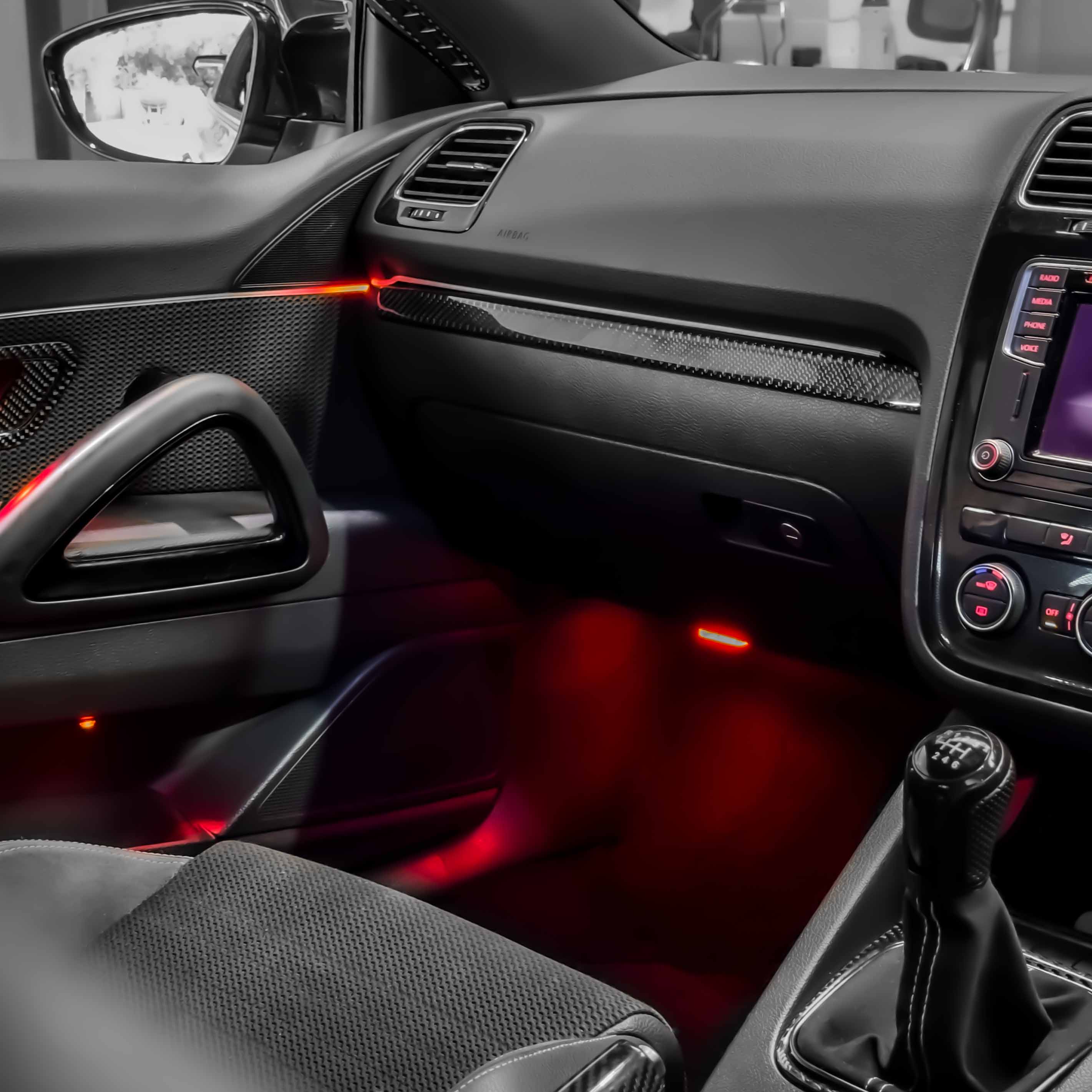 VW Scirocco Carbon Fibre Dashboard Trim