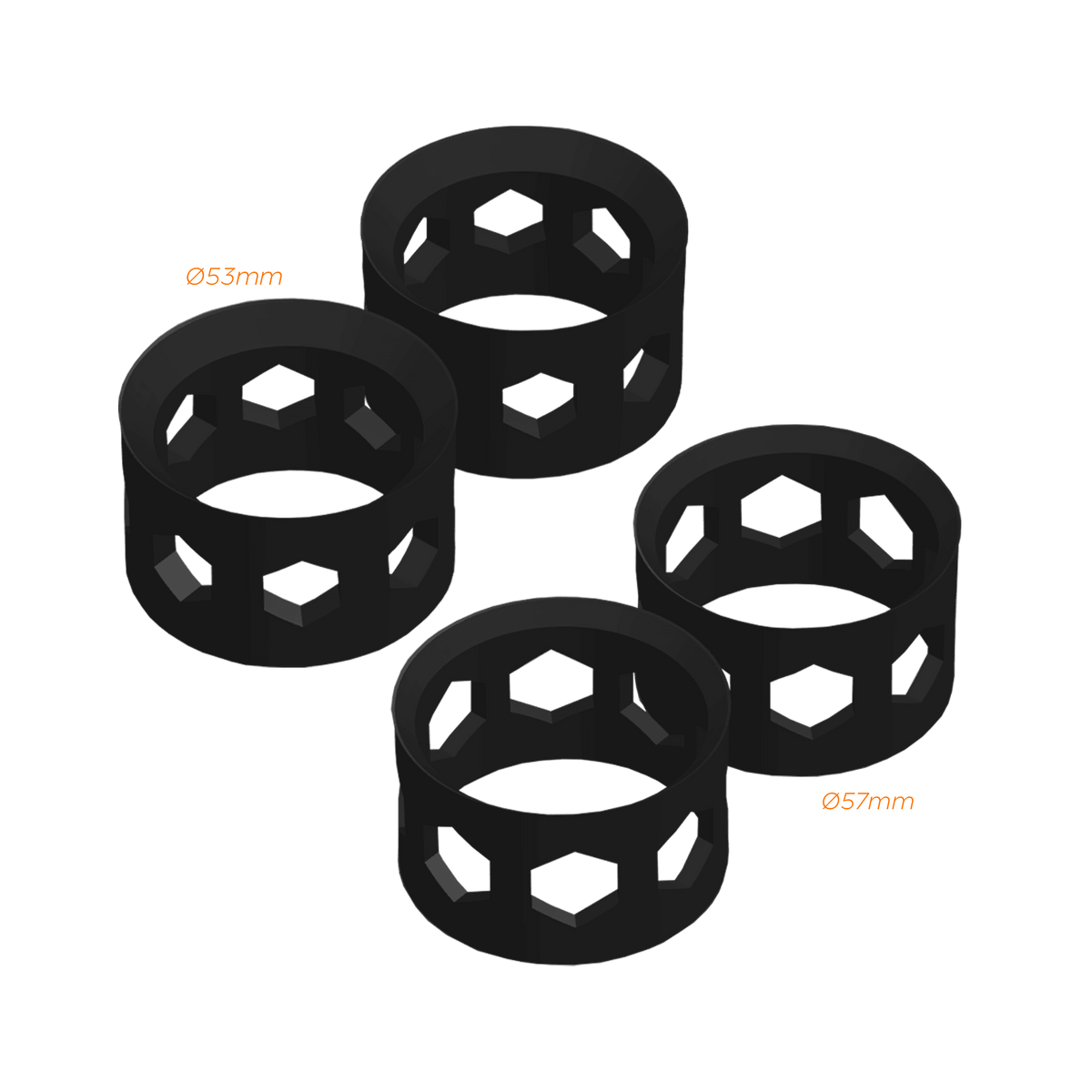 High on Boost Cup Holder Inserts - 2X Size S & 2X Size M - High on Boost