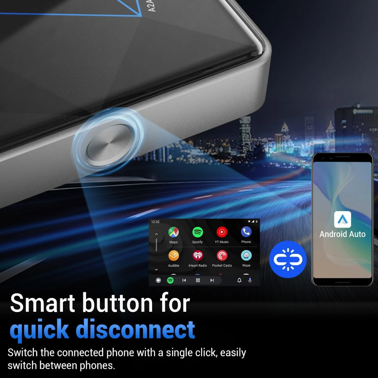 A2AIR PRO - Wireless Android Auto Adapter (2025 Version)