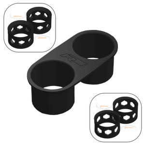 VW Caddy MK3/MK4 Cup Holder Mod (Facelift) - R-Line / 2x Size S + 2x Size M - High on Boost