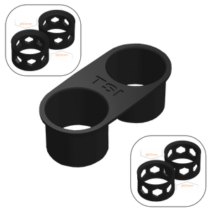 VW Caddy MK3/MK4 Cup Holder Mod (Facelift) - TSI / 2x Size S + 2x Size M - High on Boost