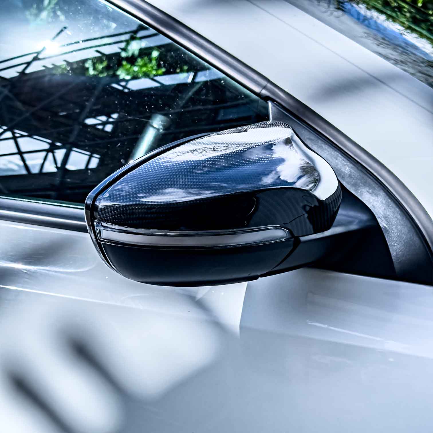 VW Scirocco M-Style Carbon Fibre Mirror Caps