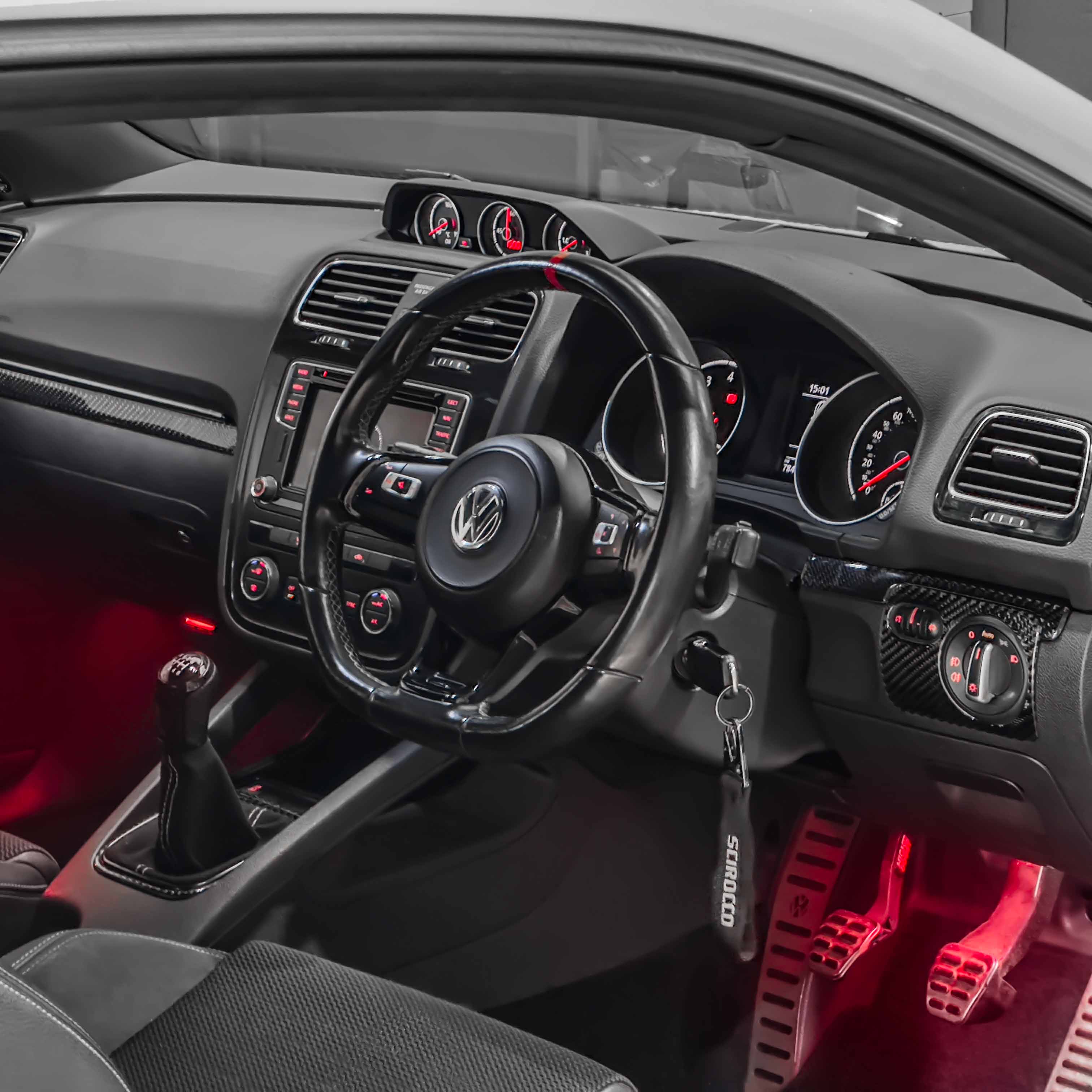 VW Scirocco Carbon Fibre Headlight Control Frame