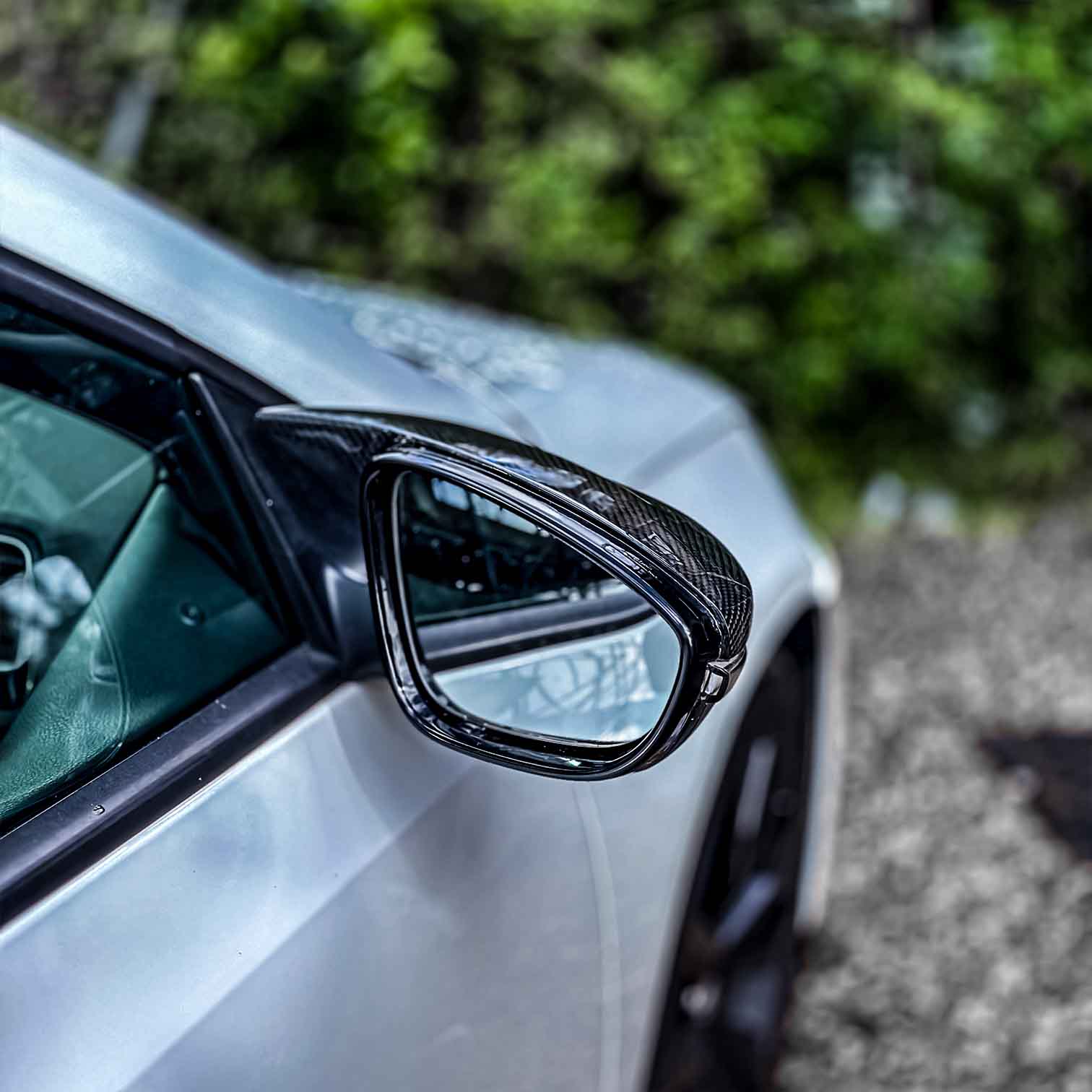 VW Scirocco M-Style Carbon Fibre Mirror Caps