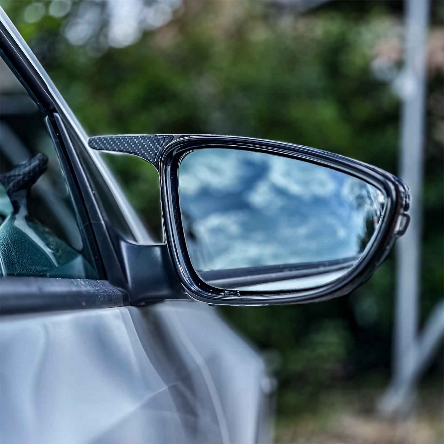 VW Scirocco M-Style Carbon Fibre Mirror Caps