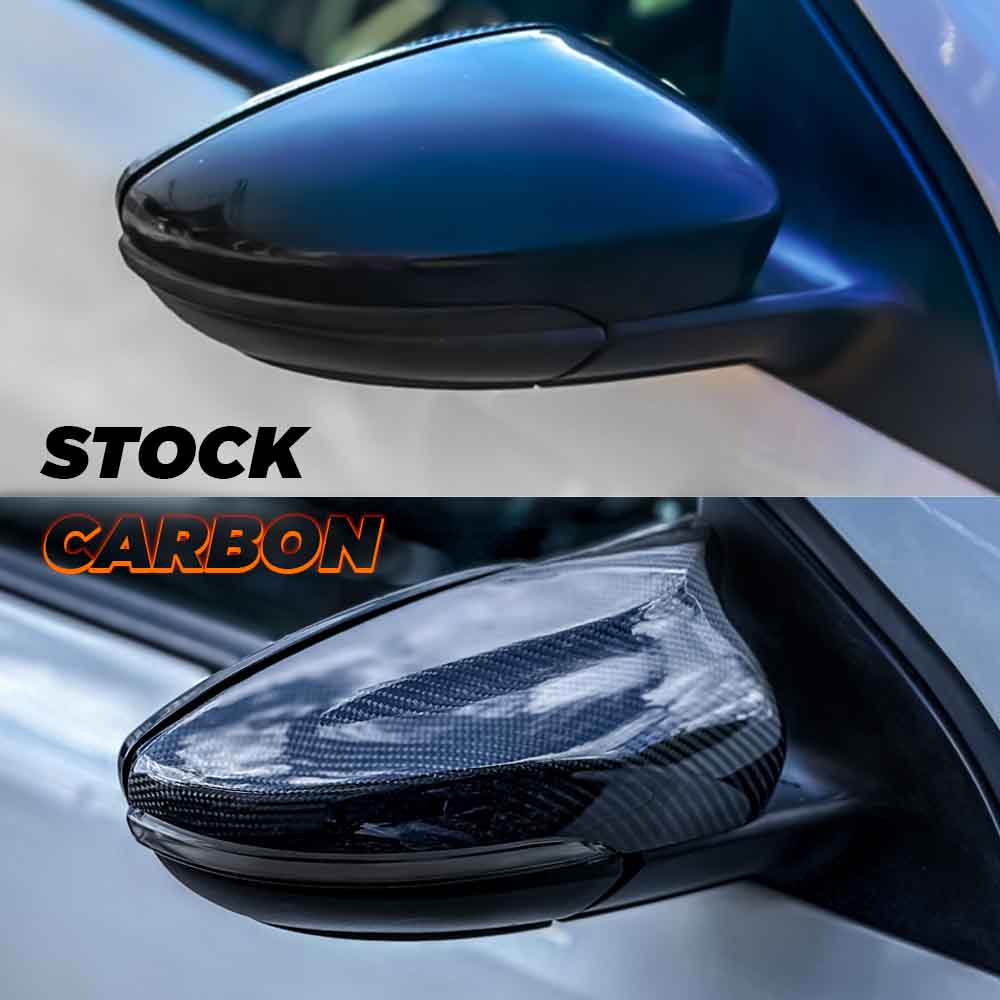 VW Scirocco M-Style Carbon Fibre Mirror Caps