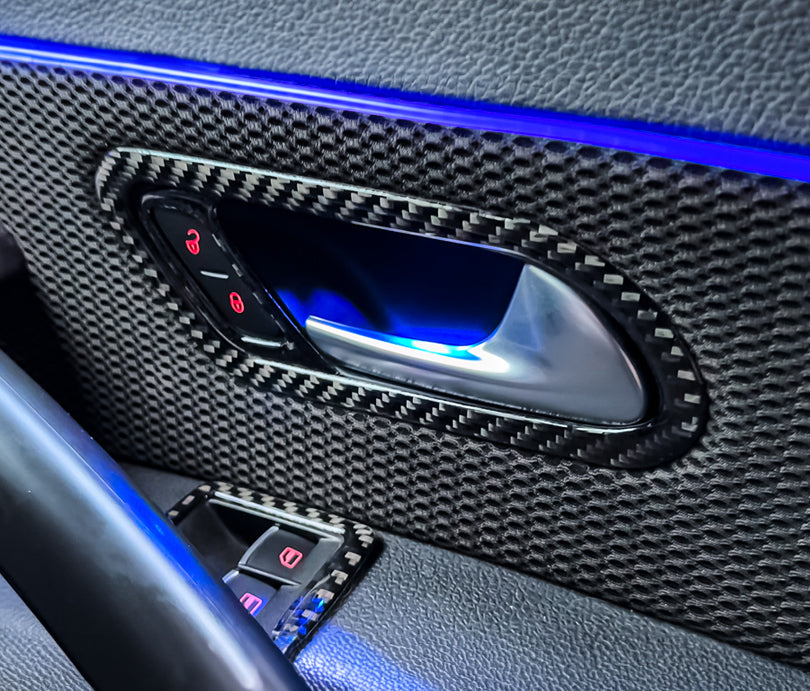 VW Scirocco Carbon Fibre Interior Door Handle Surround