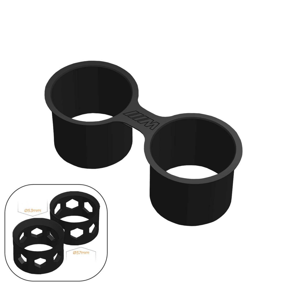 BMW M2 Competition (F87) Cup Holder Mod - M / Size S + Size M - High on Boost