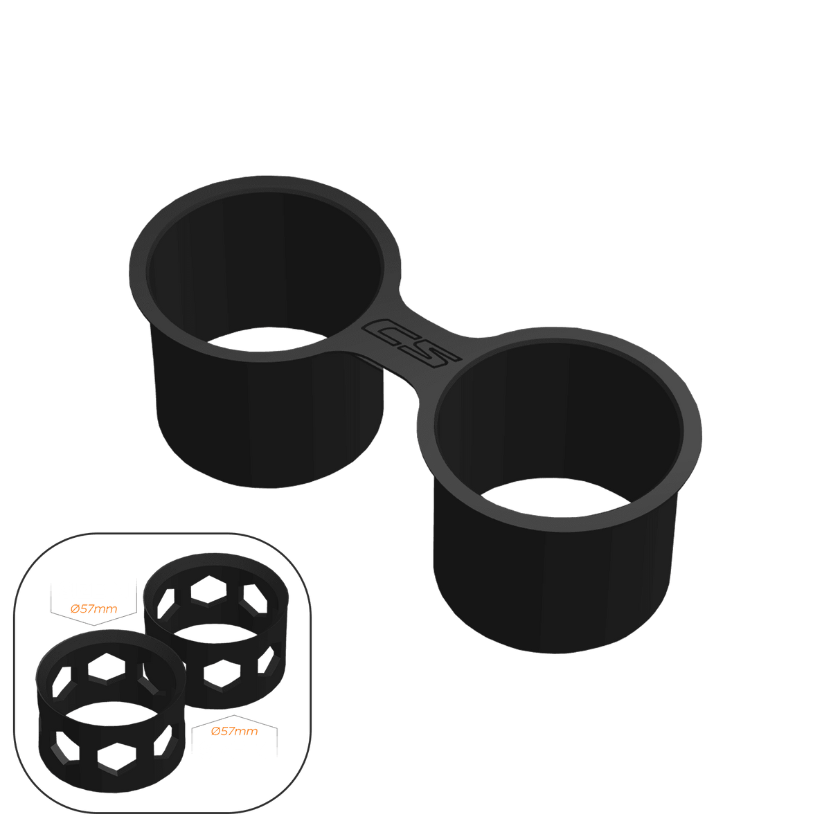 BMW M2 Competition (F87) Cup Holder Mod - CS / 2x Size M - High on Boost