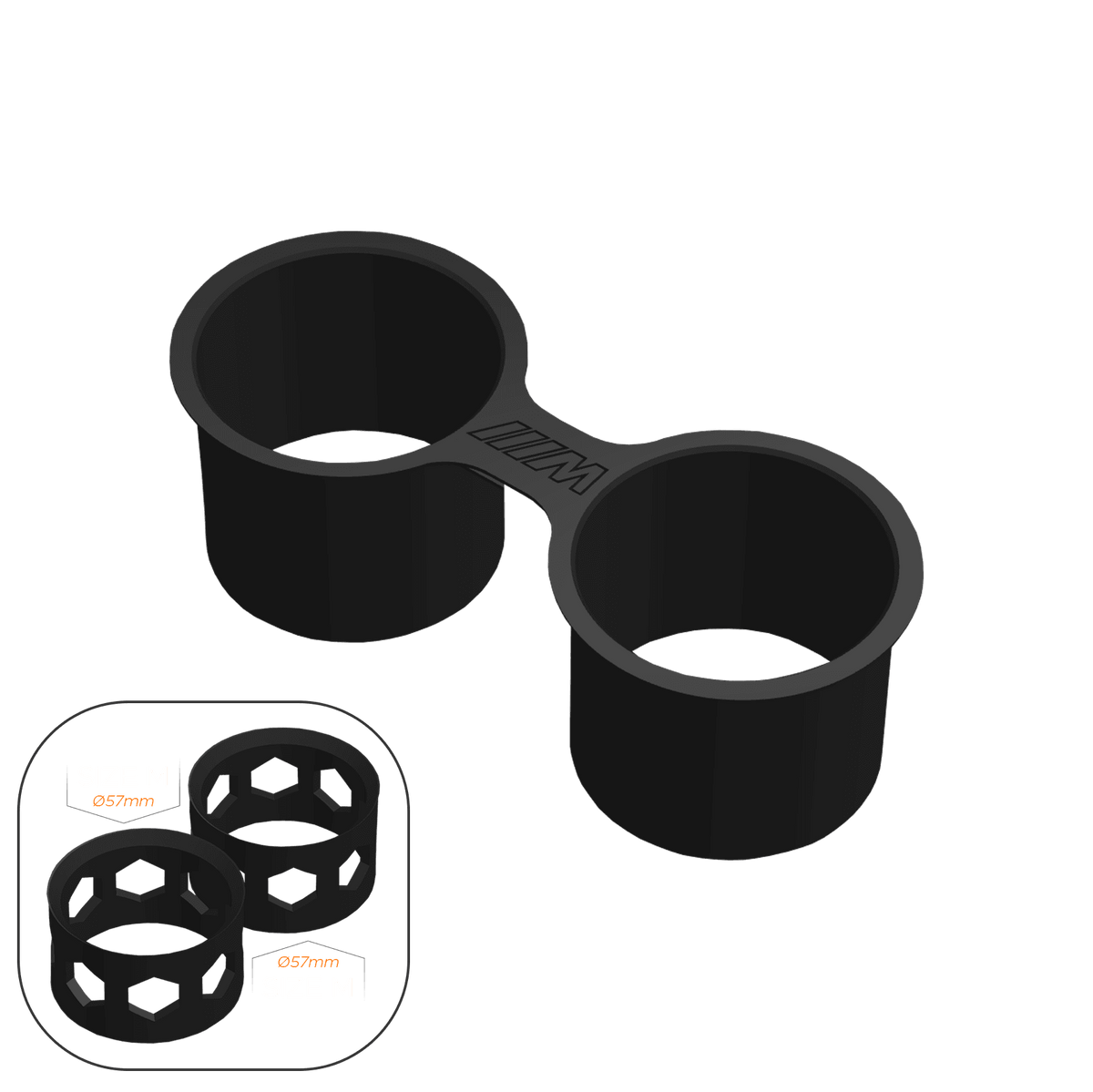 BMW M4 (F82) Cup Holder Mod - M / 2x Size M - High on Boost