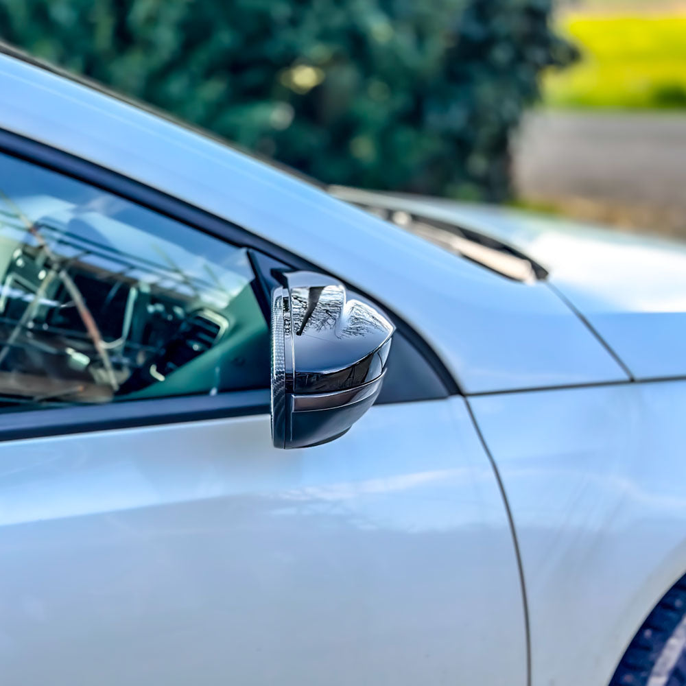 VW Scirocco M-Style Gloss Black Mirror Caps