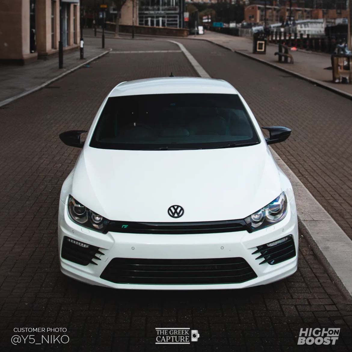 VW Scirocco M-Style Gloss Black Mirror Caps