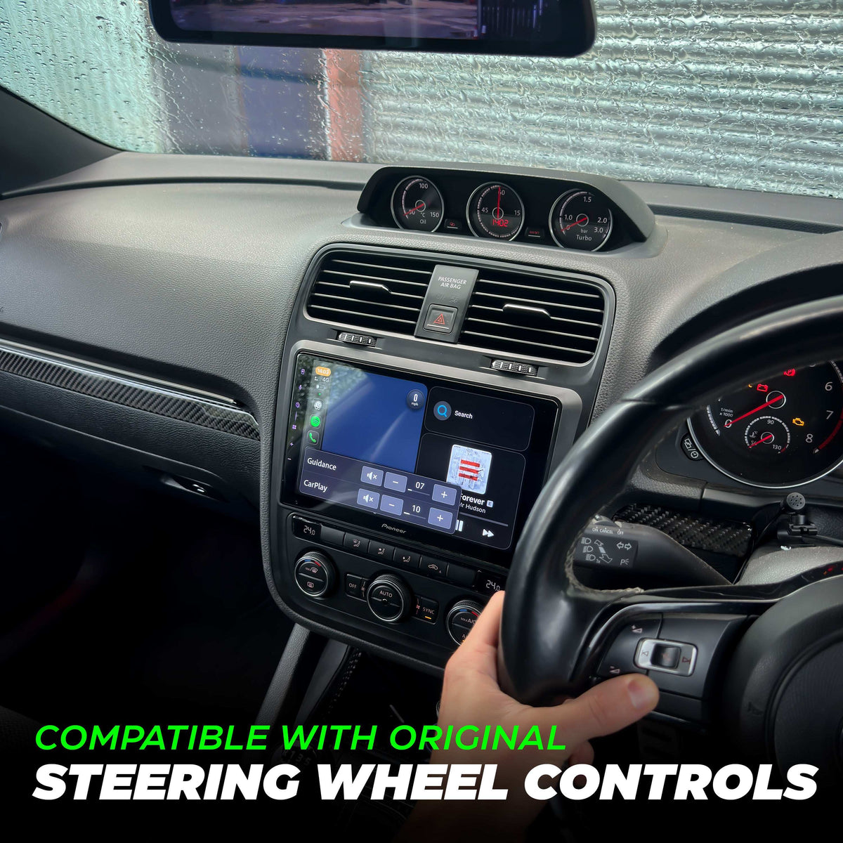 VW Scirocco MK3.5 / Pioneer 9" Head Unit Upgrade (Wireless CarPlay/Android Auto) - Yes - High on Boost