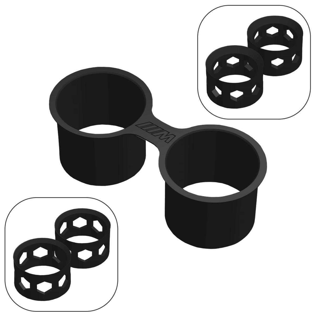 BMW M2 Competition (F87) Cup Holder Mod - M / Size S + Size M - High on Boost